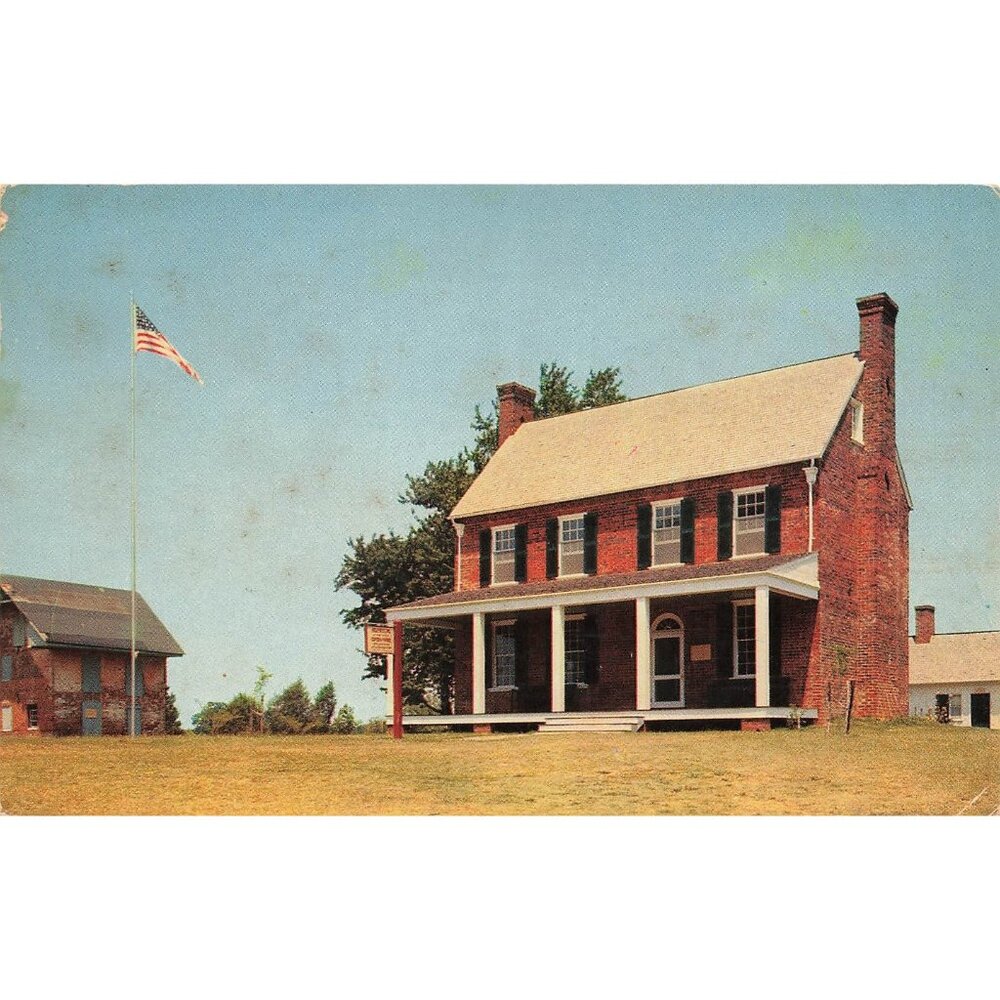 Postcard Clover Hill Tavern Appomattox Court House Virginia Vintage Chrome 1957